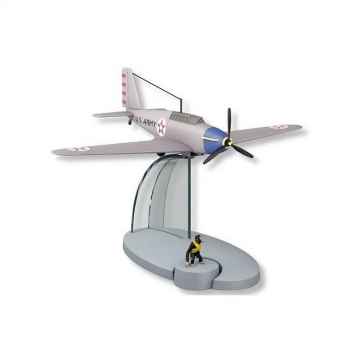 TINTIN PLANE #35 THE AMERICAN FIGHTER PLANE JO AND ZETTE DIECAST