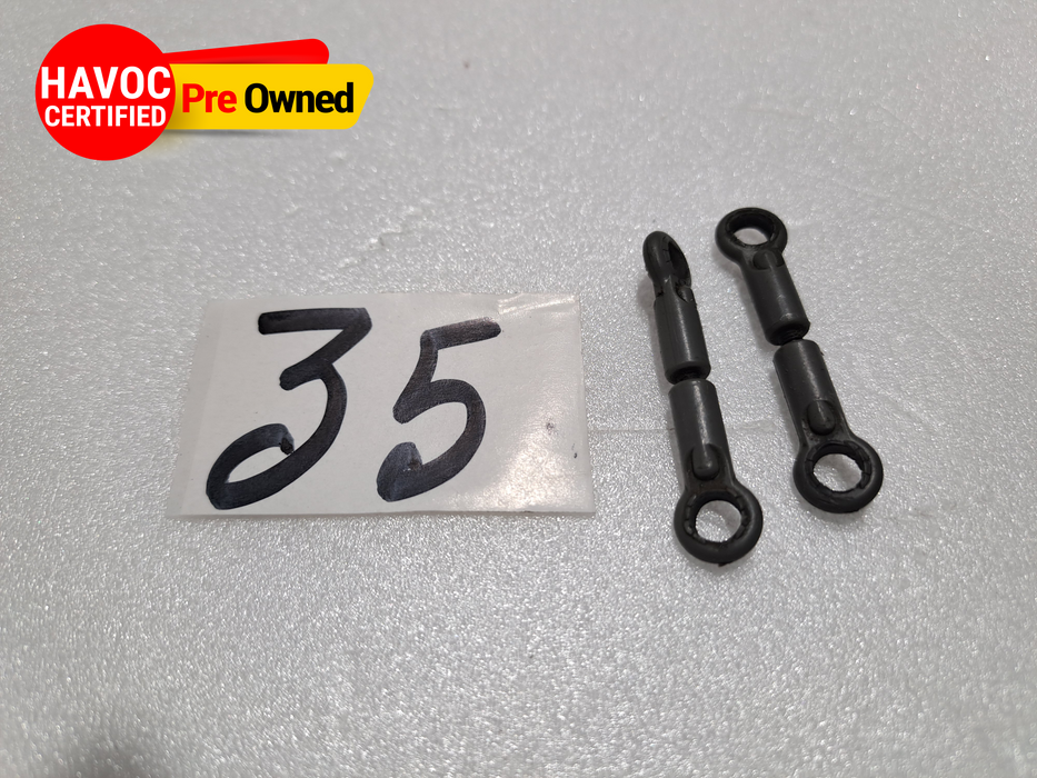 BALL LINK PACK OF 2 FOR 600 SIZE HELICOPTER 2MMX12 MM ROD PRE OWNED QUALITY