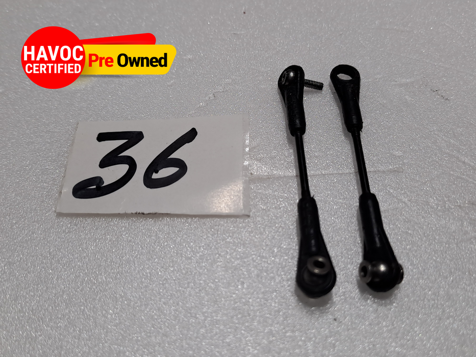 BALL LINK PACK OF 2 FOR 600 SIZE HELICOPTER 1.5MMX35MM ROD PRE OWNED QUALITY