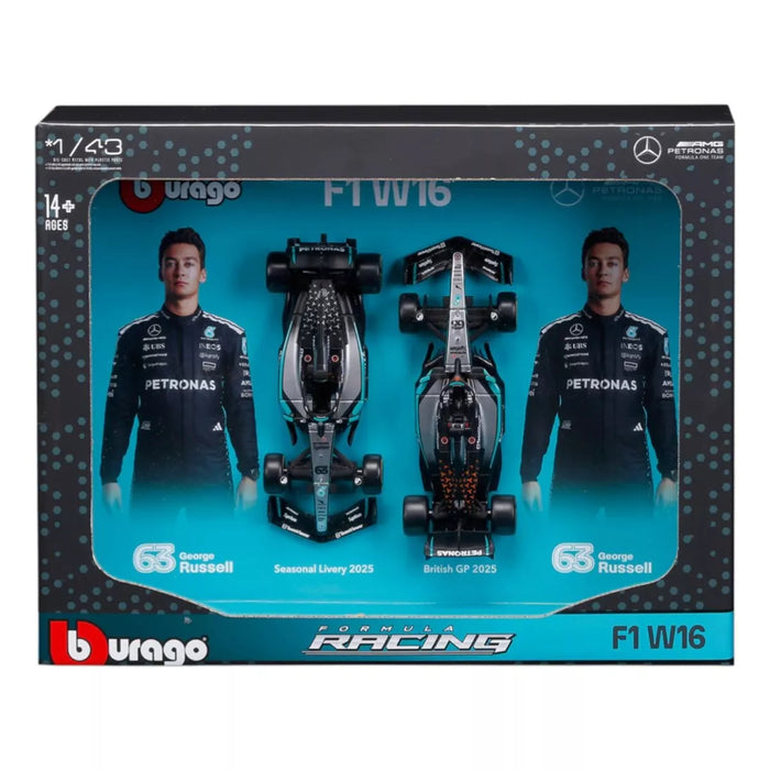 BBURAGO 18-38115 R1 1:43 AMG PETRONAS F1 W16 DIECAST MODEL
