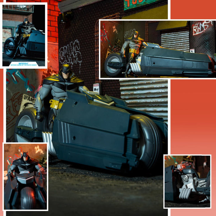 DC Multiverse Vehicles - 7" Scale Batman: White Knight Batcycle