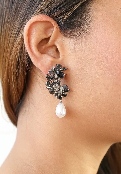 Frosty Pearl Earrings by Bombay Sunset