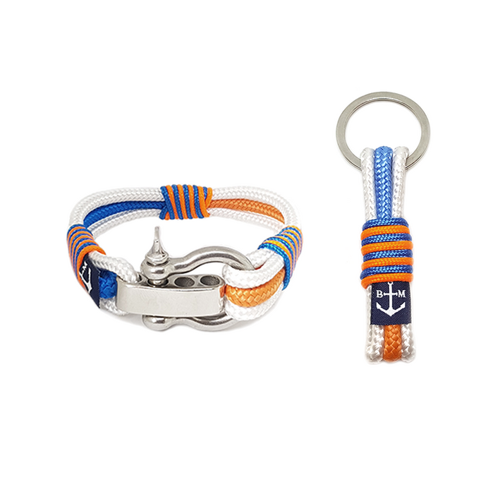 Jolly Roger Nautical Bracelet and Keychain