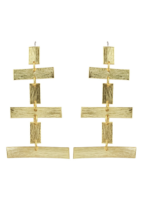 Golden Geo Earrings by Bombay Sunset