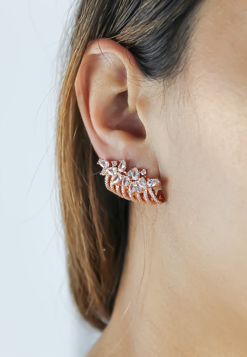 London Climber Earrings with Stones by Bombay Sunset