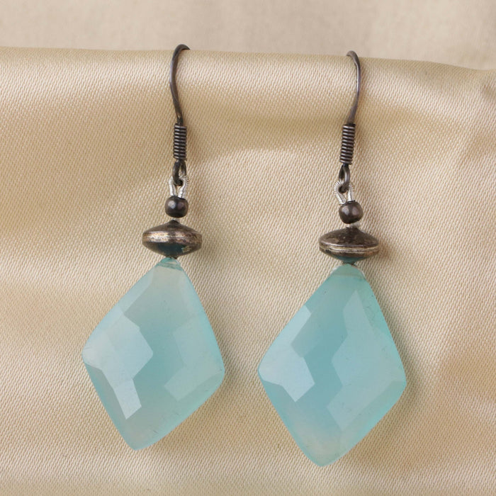 Blue Drop Earrings