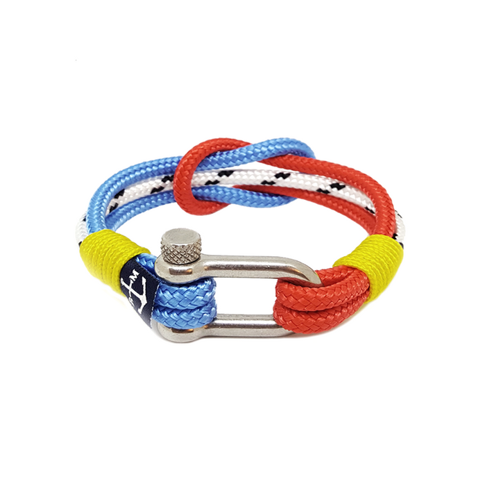 Yellow, Red, Blue, White Nautical Bracelet