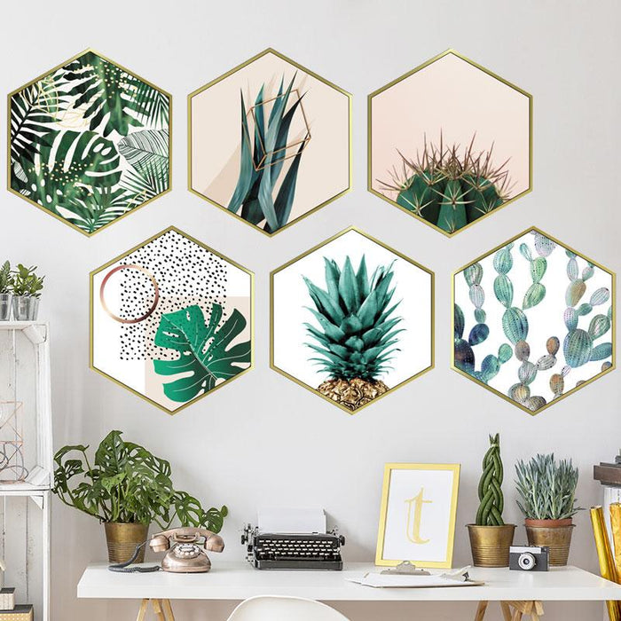 Framed Tropical Plants