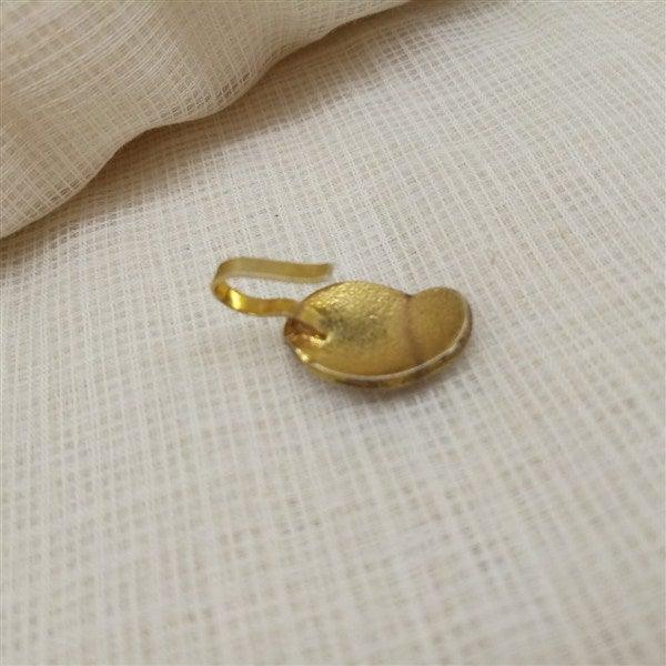 Gold Plated Mango Shaped Nose Pin