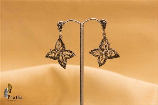 Marcasite Butterfly Earrings