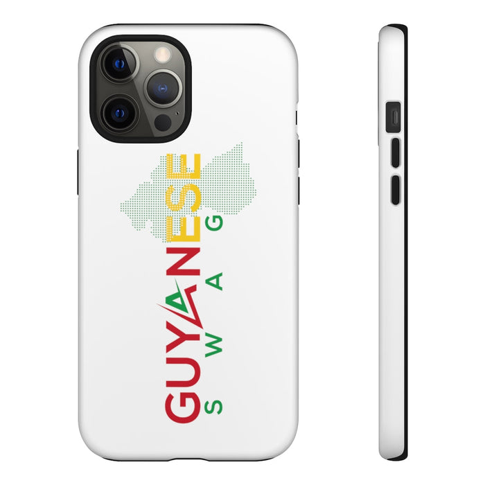 Guyanese Swag Guyana Map Phone Tough Cases (White)