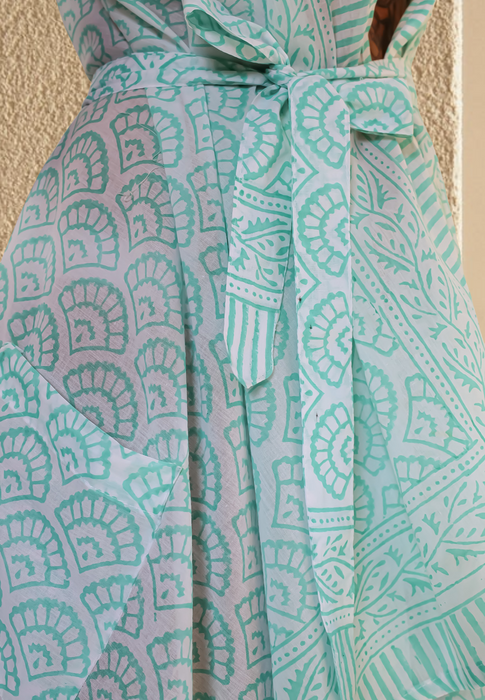 Turquoise Mykonos Boho Dress by Bombay Sunset