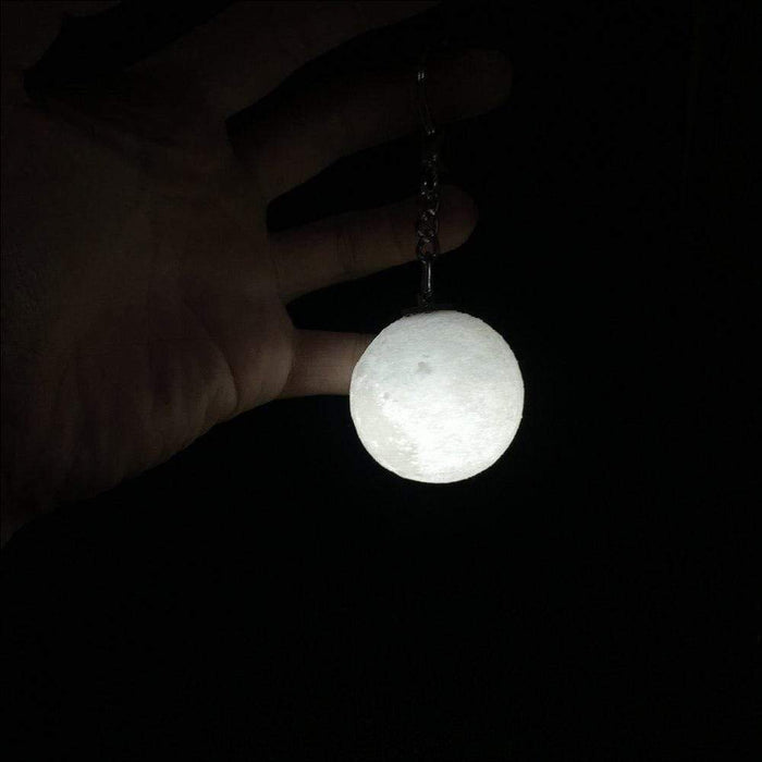 3D Moon Light Keychain