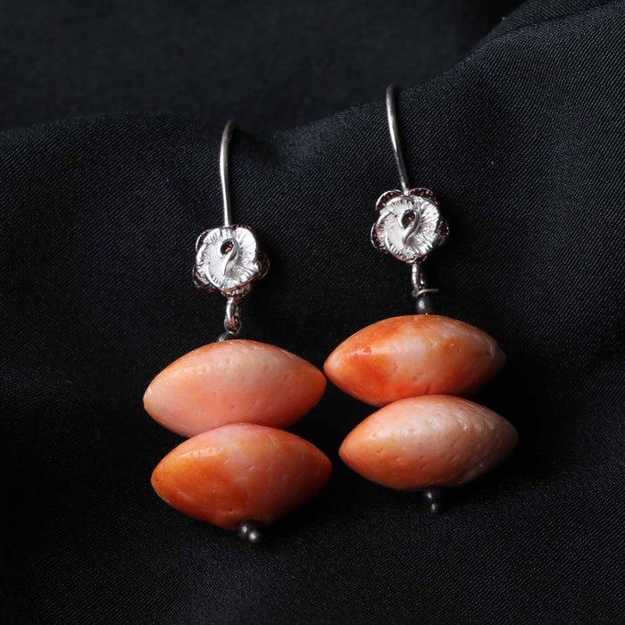 Coral Hook Earrings