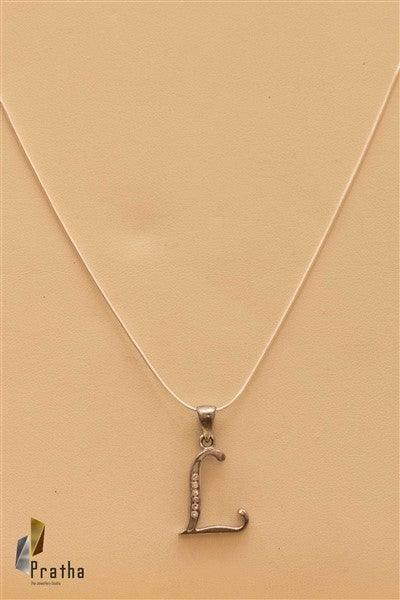 Alphabet L Pendant With Chain