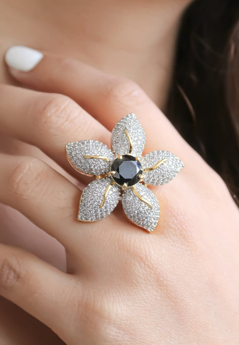 Zircons Lilly Ring by Bombay Sunset