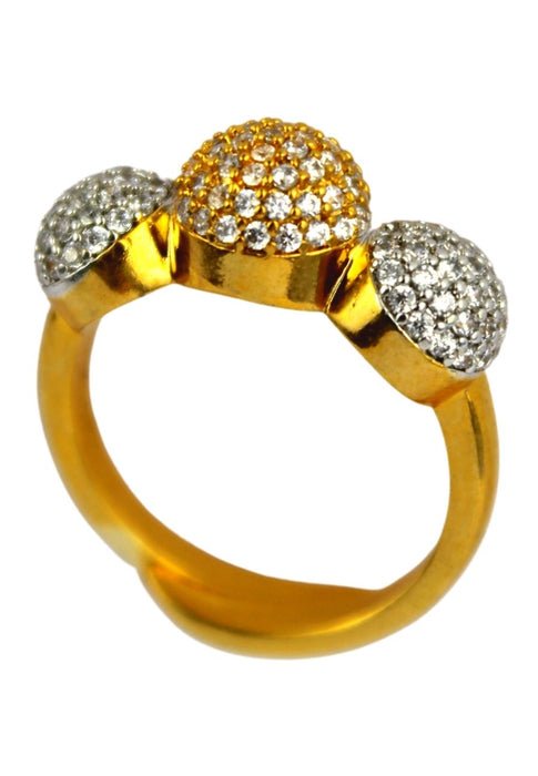 Monaco Ring with Zircon Stones by Bombay Sunset