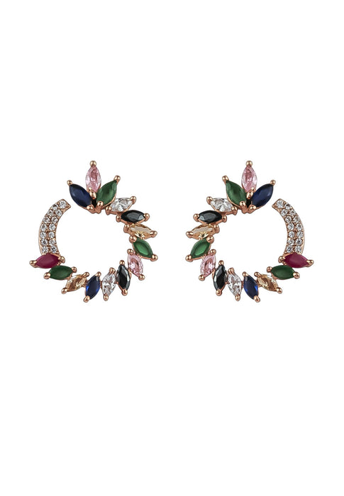 Rose-gold Viper Earrings by Bombay Sunset