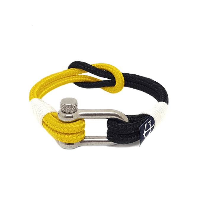 Yellow and Black Nautical Bracelet