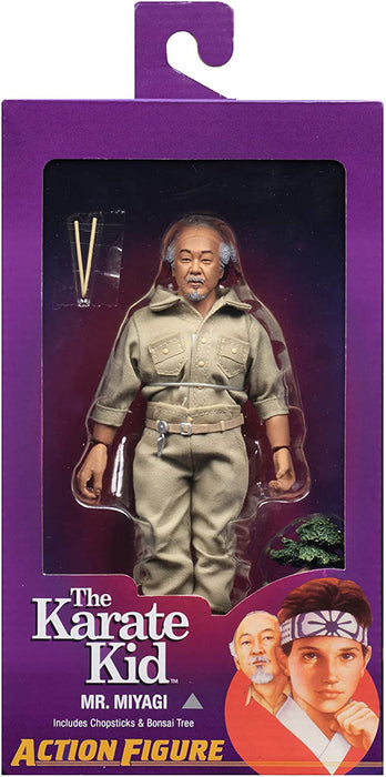 NECA - Retro Clothed Action Figures - Karate Kid (1984) - 8"  Mr. Miyagi Figure