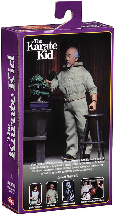 NECA - Retro Clothed Action Figures - Karate Kid (1984) - 8"  Mr. Miyagi Figure