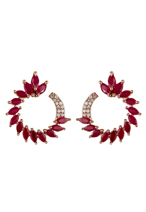 Rose-gold Viper Earrings by Bombay Sunset