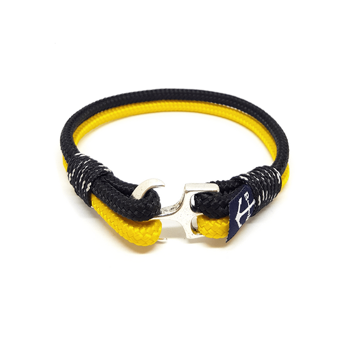 Yachting Yellow and Black Nautical Bracelet