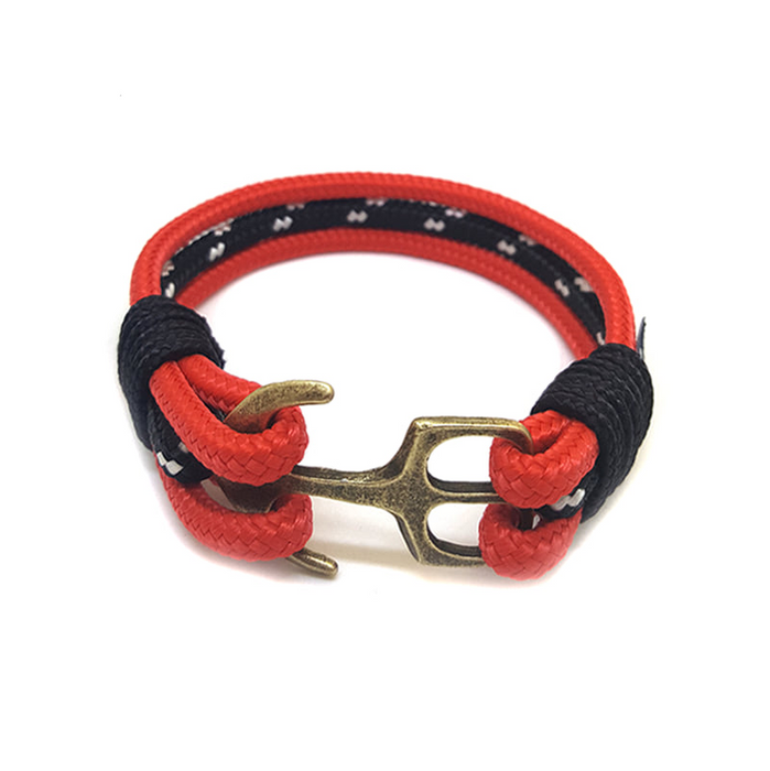 Morocco Bronze Anchor Nautical Bracelet