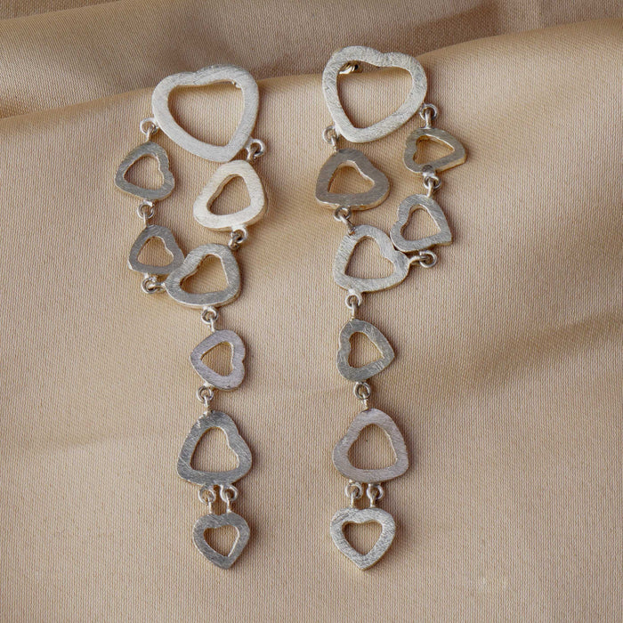 Long Heart Earrings