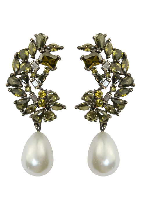 Frosty Pearl Earrings by Bombay Sunset