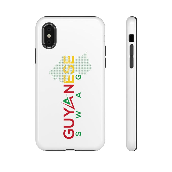Guyanese Swag Guyana Map Phone Tough Cases (White)