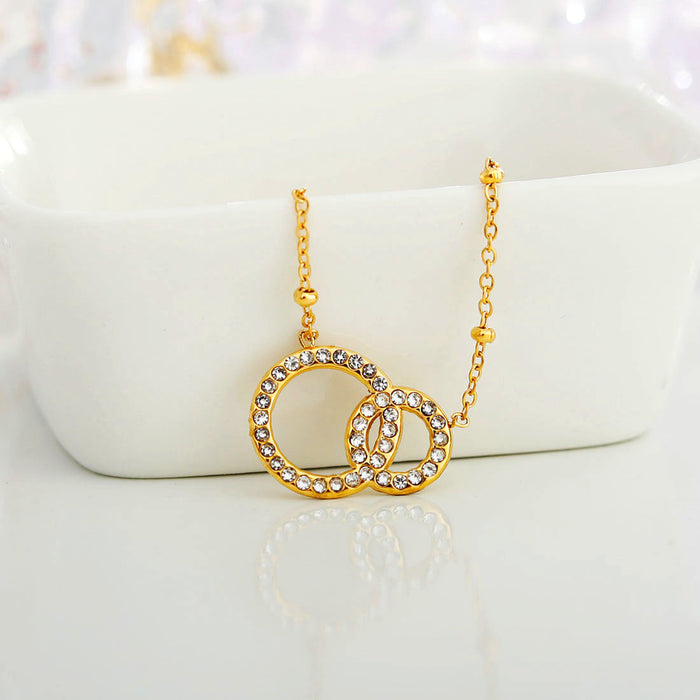 BRIAR Pavé Zirconia Gold Necklace