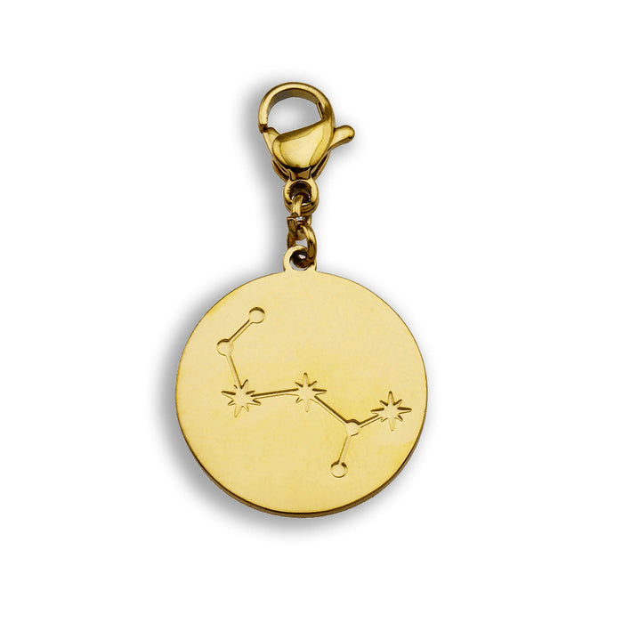 ZODIAC CONSTELLATION Double Sided Charm