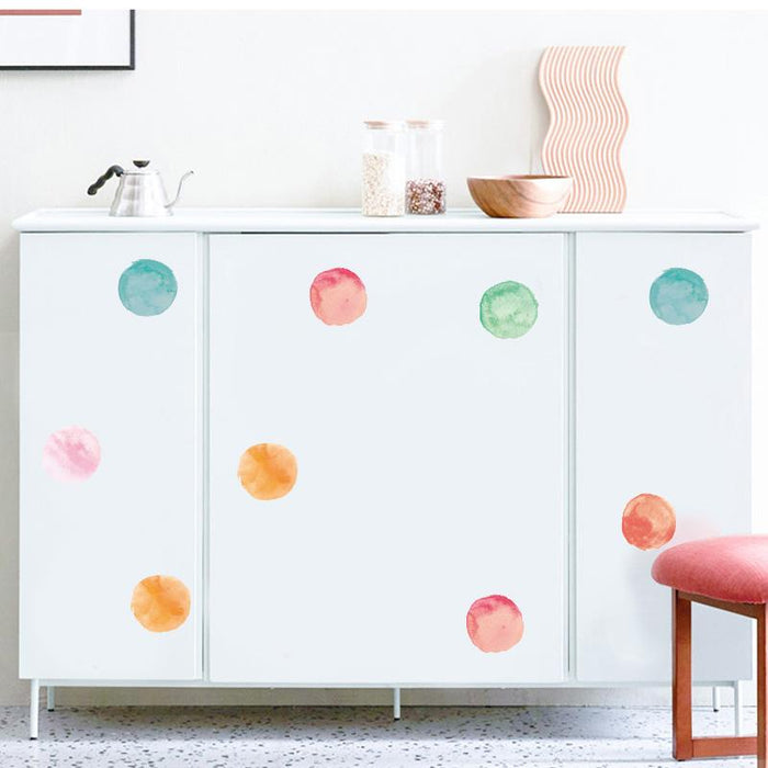 Colourful Dots Wall Pattern