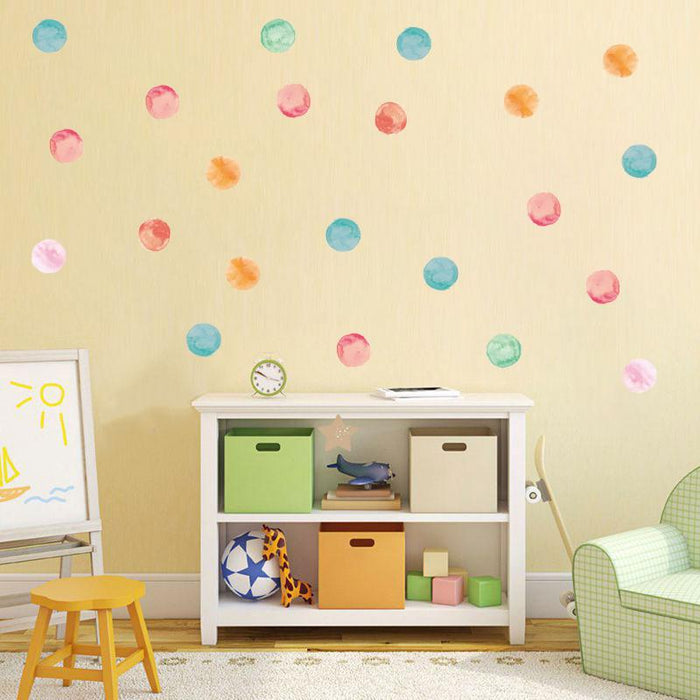 Colourful Dots Wall Pattern