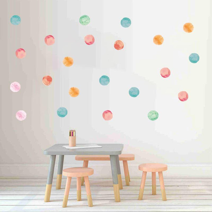 Colourful Dots Wall Pattern