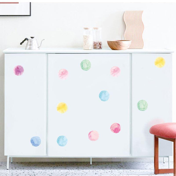 Rainbow Dots Wall Pattern