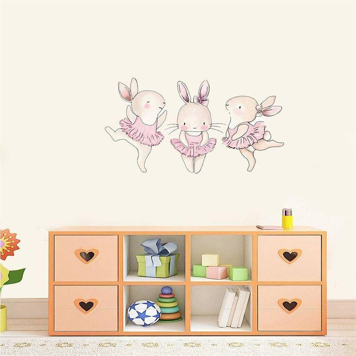 Cute Rabbit Trio Ballet Dance