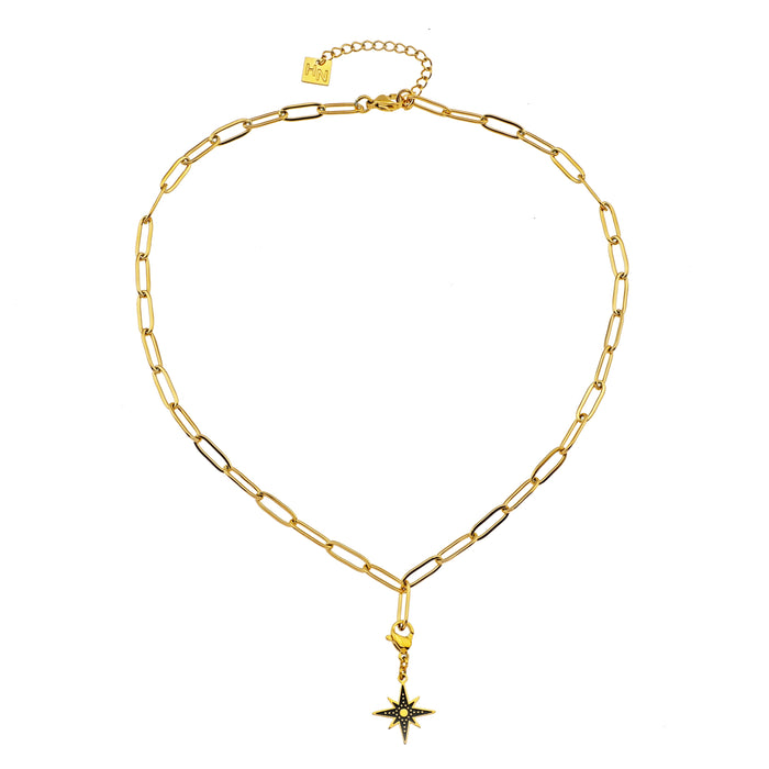 DALIA Essential Gold Chain Link Paper-Clip Necklace