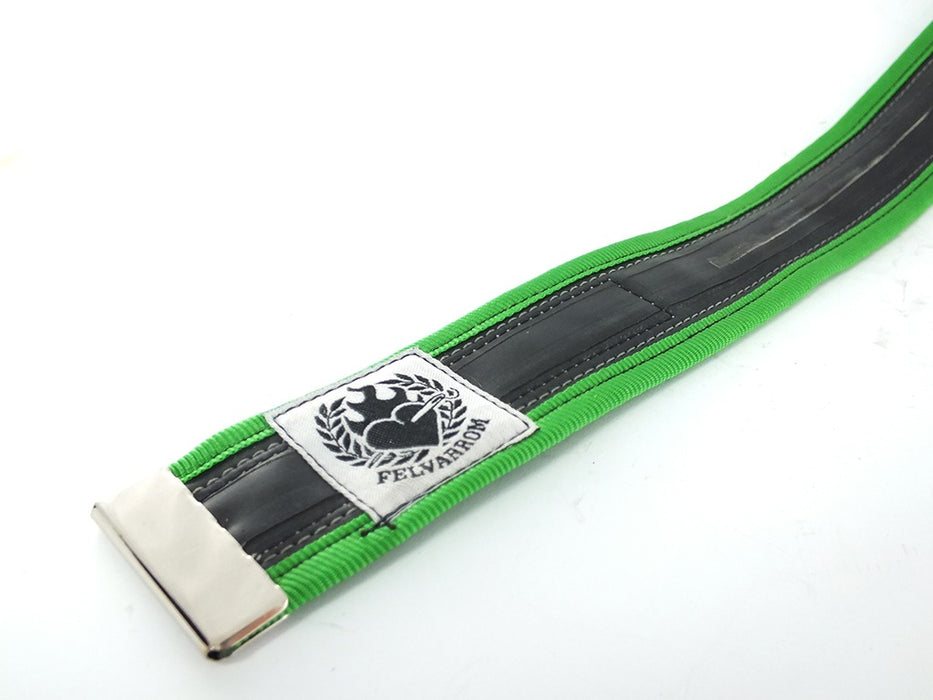 Trousers Strap from Recycled Bicycle Tube – Apple Green