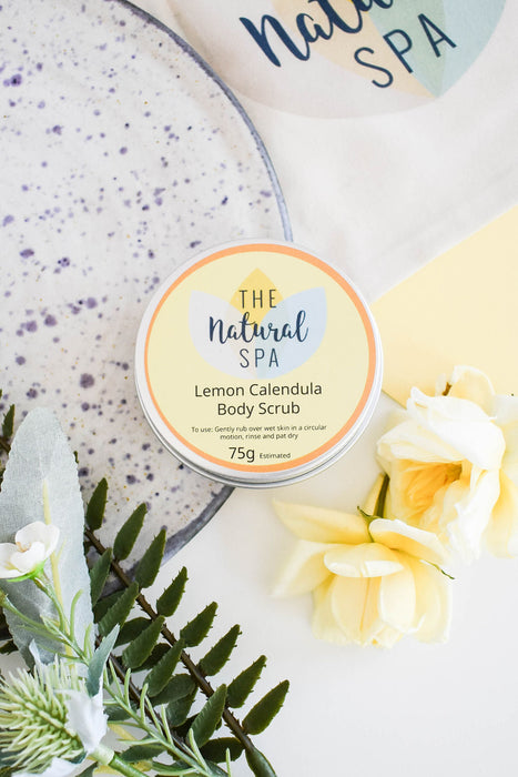 Lemon Calendula, Body Scrub - 3 different size option