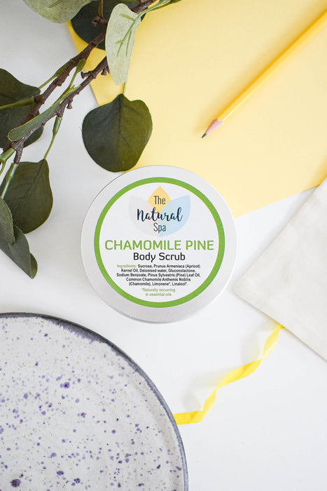 Chamomile Pine Body Scrub - 3 different size option