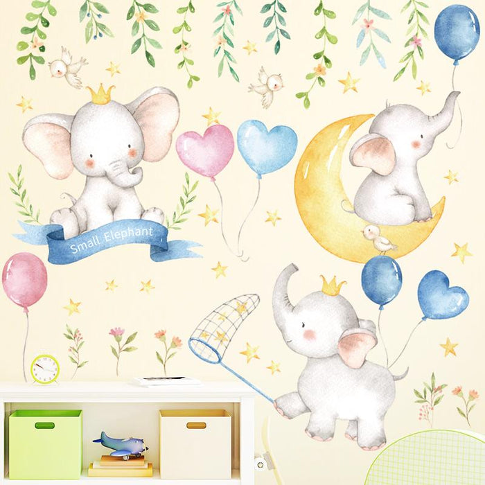 Cute Princess Baby Elephant Day Dreaming