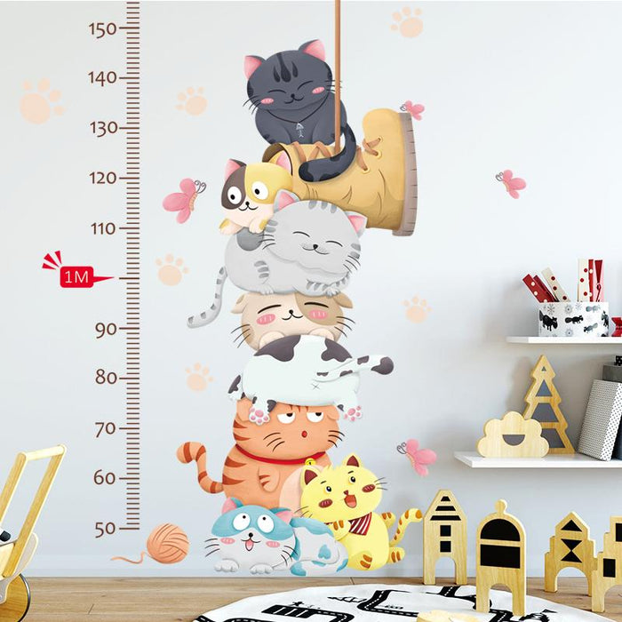 Funny Cats Height Chart