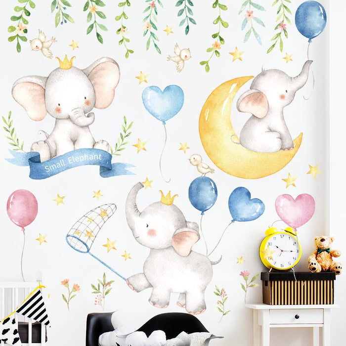 Cute Princess Baby Elephant Day Dreaming