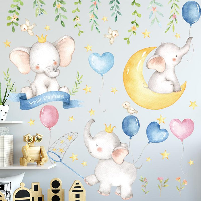 Cute Princess Baby Elephant Day Dreaming