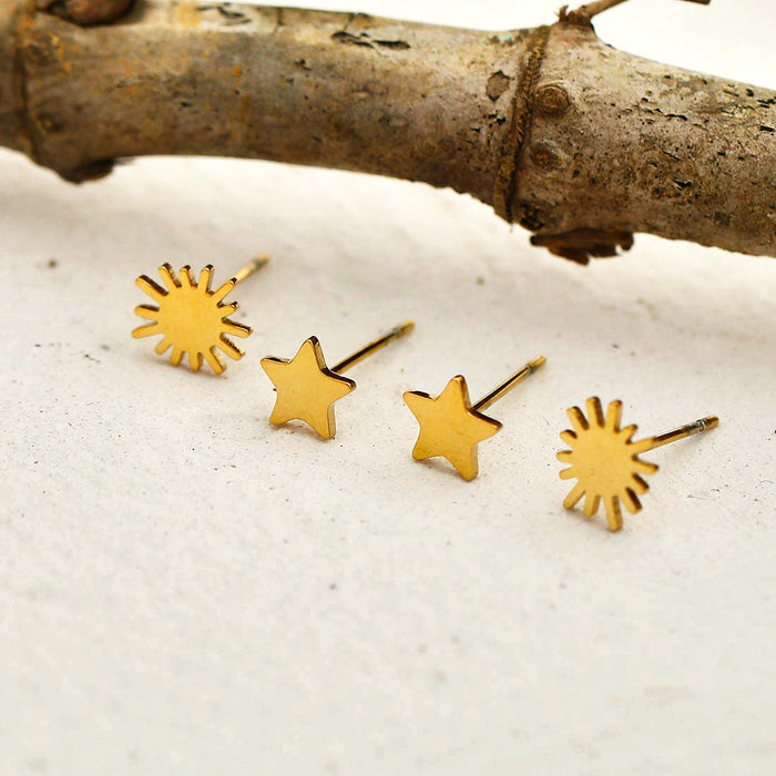 HEAVENLY 2-Pair Stud Earrings Set