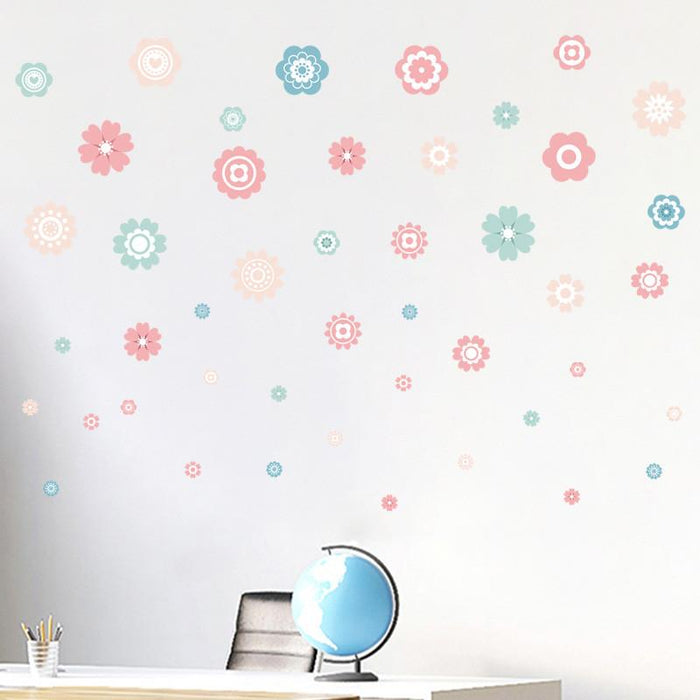 Pastel Flower Wall Pattern