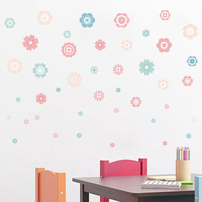 Pastel Flower Wall Pattern