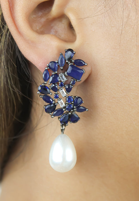 Frosty Pearl Earrings by Bombay Sunset